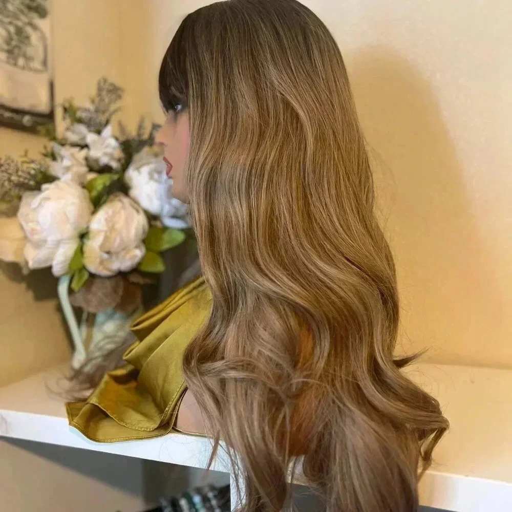 Balayage Brown & Blonde Wavy Wig - Picture 4 of 4